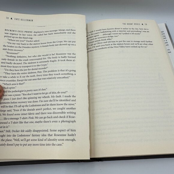 The Burnt House By Faye Kellerman 2007 Hardcover Mystery Fiction - Picture 3 of 4